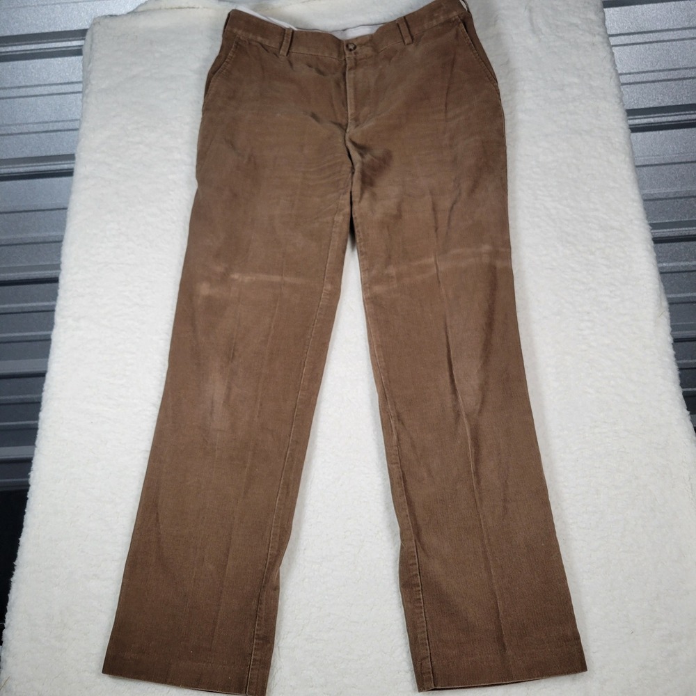 Jos. A. Bank Corduroy Pants Mens 34x32 Brown Executive Collection Tailored Fit